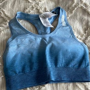 Blue ombré gymshark sports bra